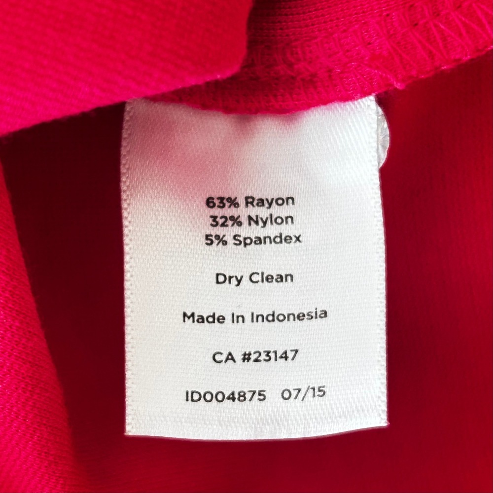 NWTTalbots Magenta Sheath Dress 3/4 Sleeve V Neck Business Career Size 10 - Picture 5 of 11